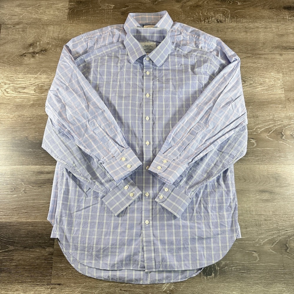 Charles Tyrwhitt Lot of 2 Men's Casual Button-Down Casual Fit, Size 16/35 in.